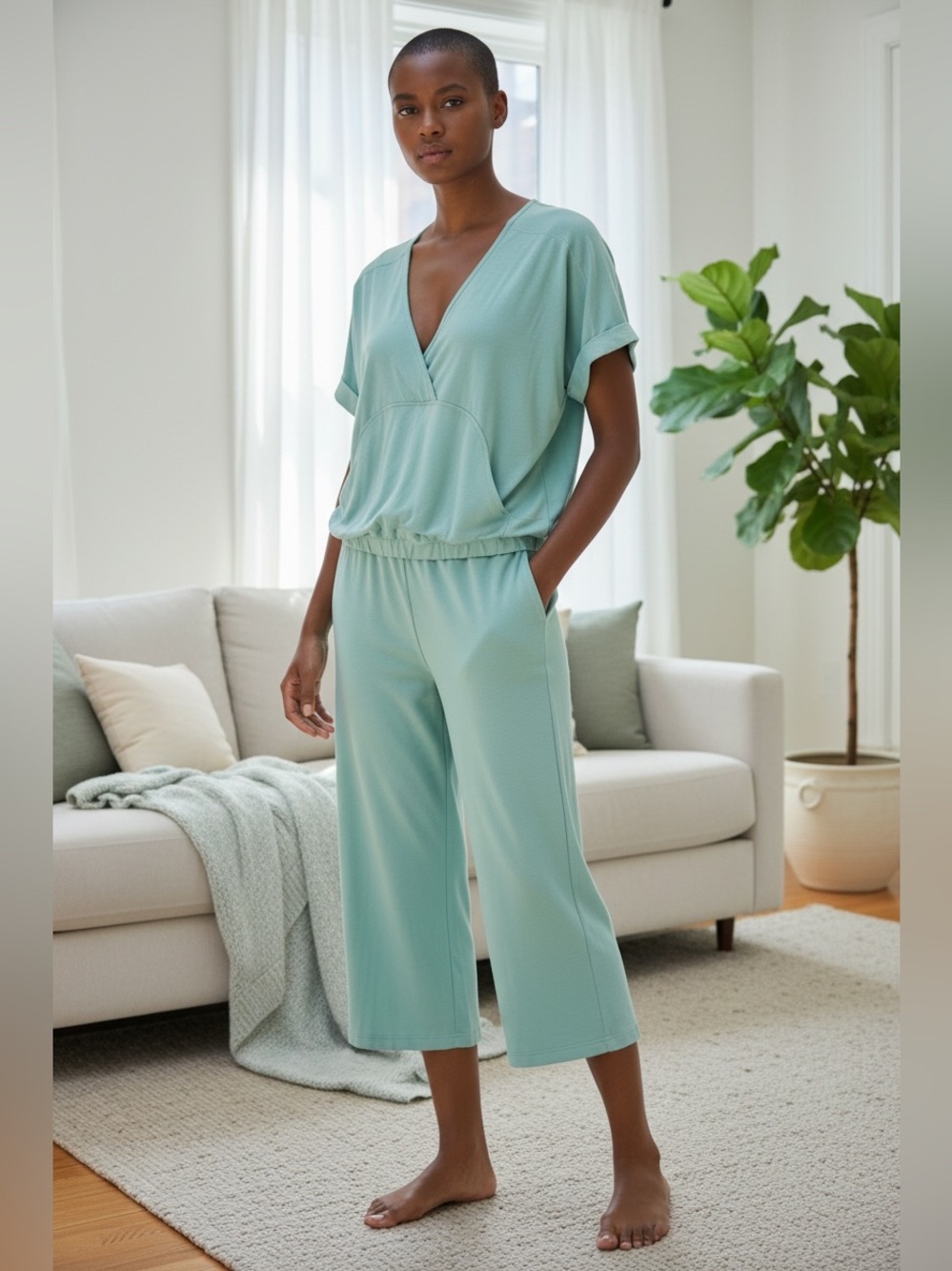 Turquoise Pajama Pants (teal) Koolubrra Lounge Set